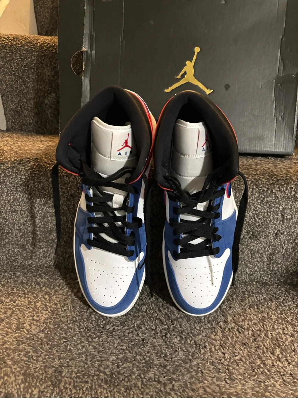 Size 12 - Air Jordan 1 Mid Multicolored Swoosh